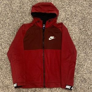 Nike Hoodie/Fleece Maroon Jacket Size Large